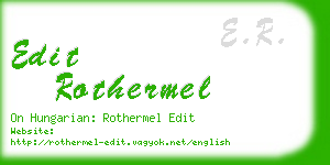 edit rothermel business card